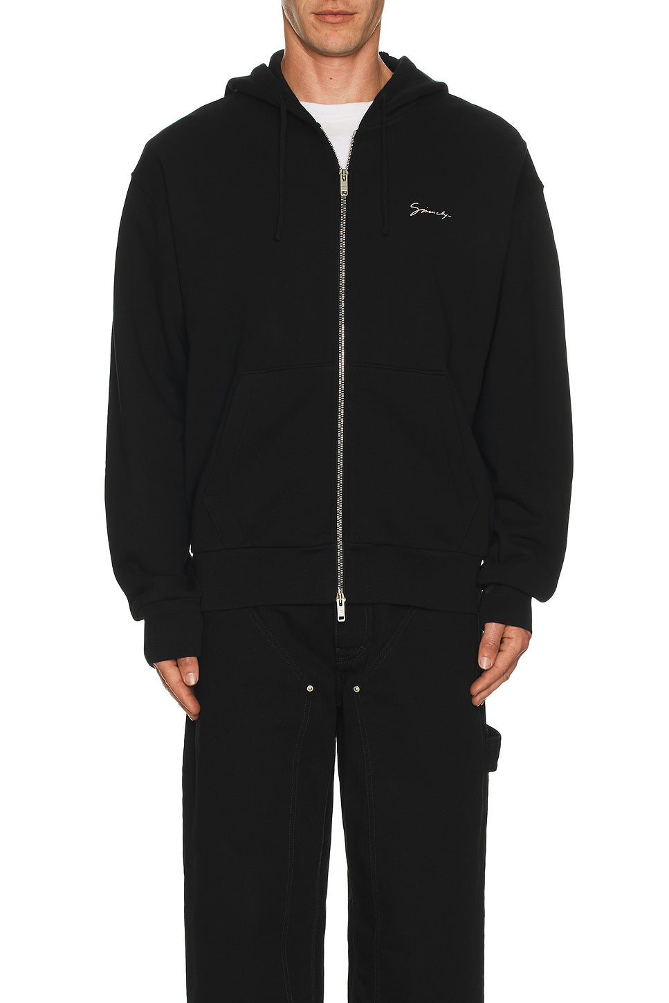 Boxy Fit Zip Hoodie