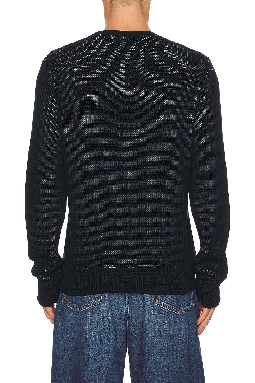 Crewneck Sweater Ottoman Detail