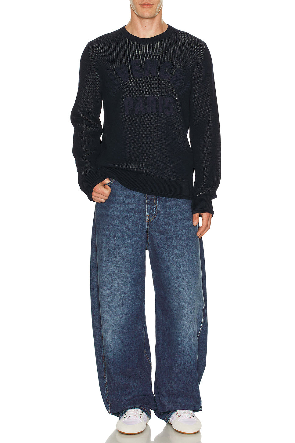 Crewneck Sweater Ottoman Detail