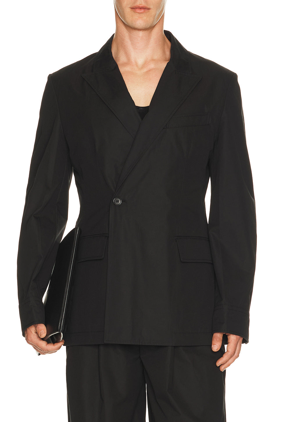 Shirt Cuff Couture Seam Jacket Double Breasted