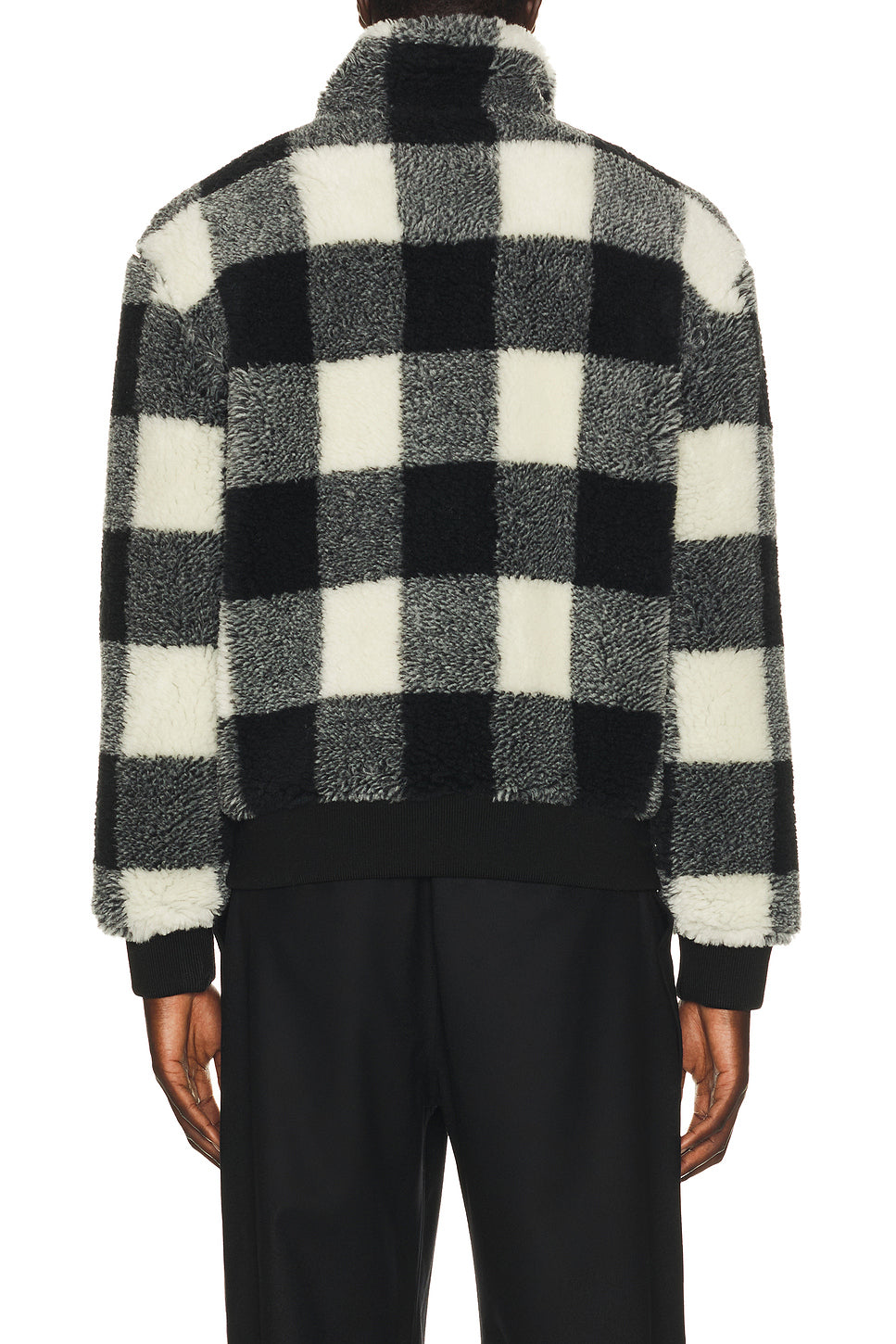 Gingham Fleece Blouson