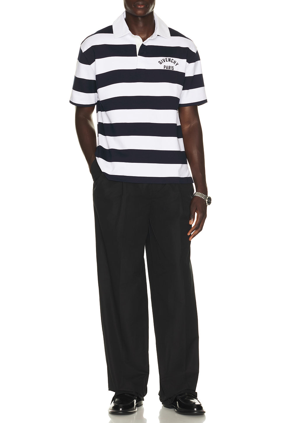 Rugby Stripe Short Sleeve Polo