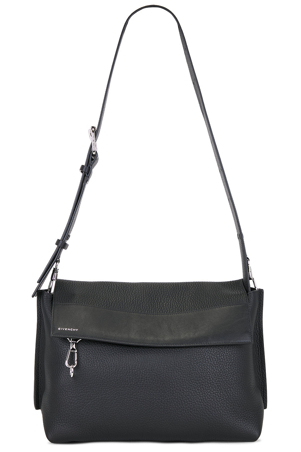 Grained Soft Leather Casual Crossbody Bag