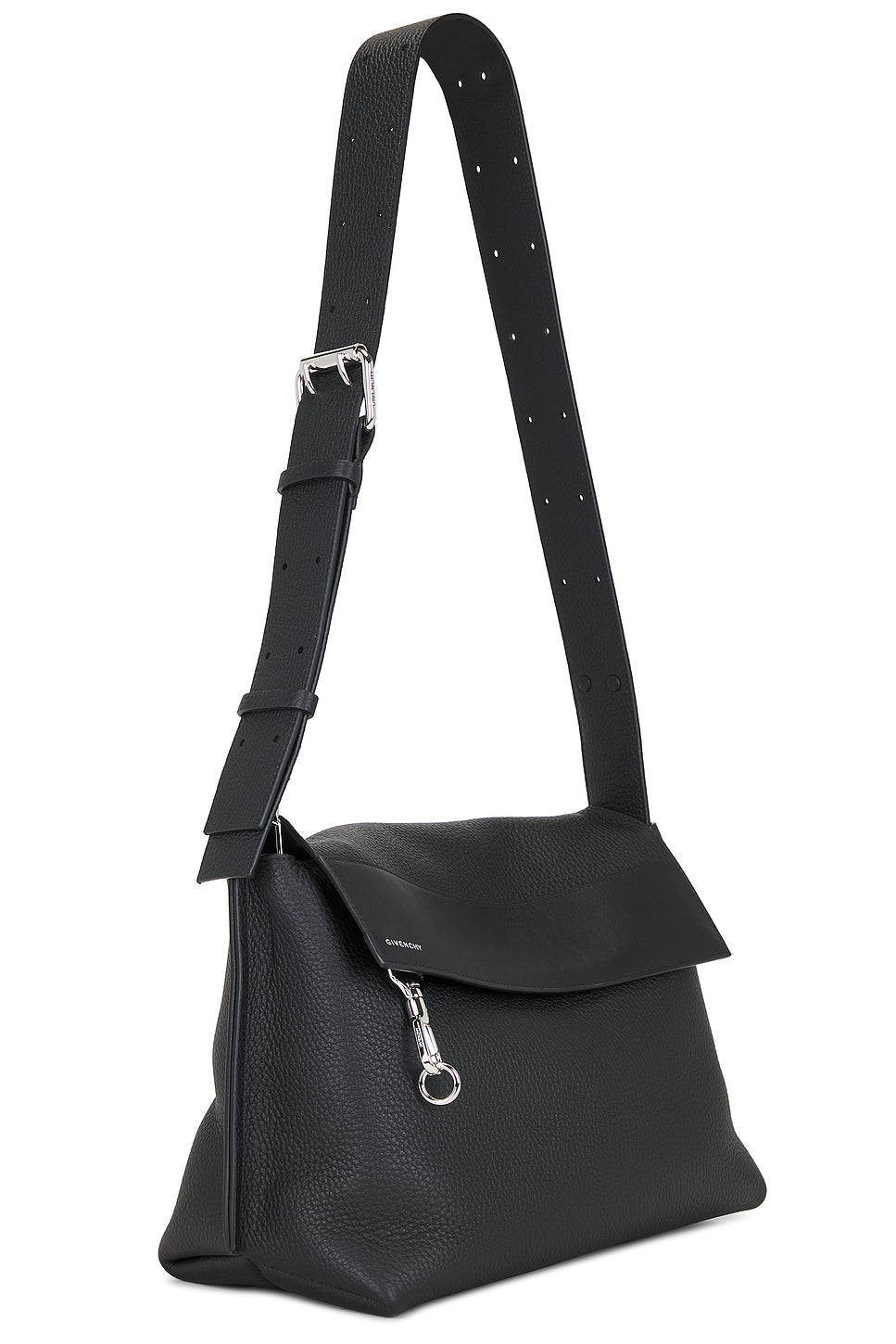 Grained Soft Leather Casual Crossbody Bag