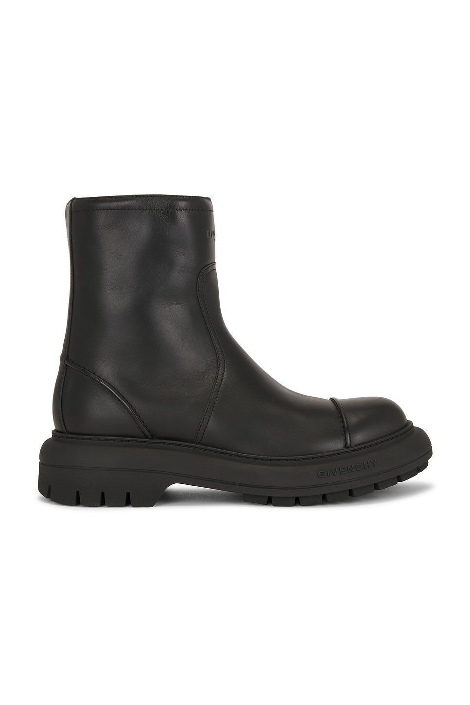 Leather Biker Ankle Boots