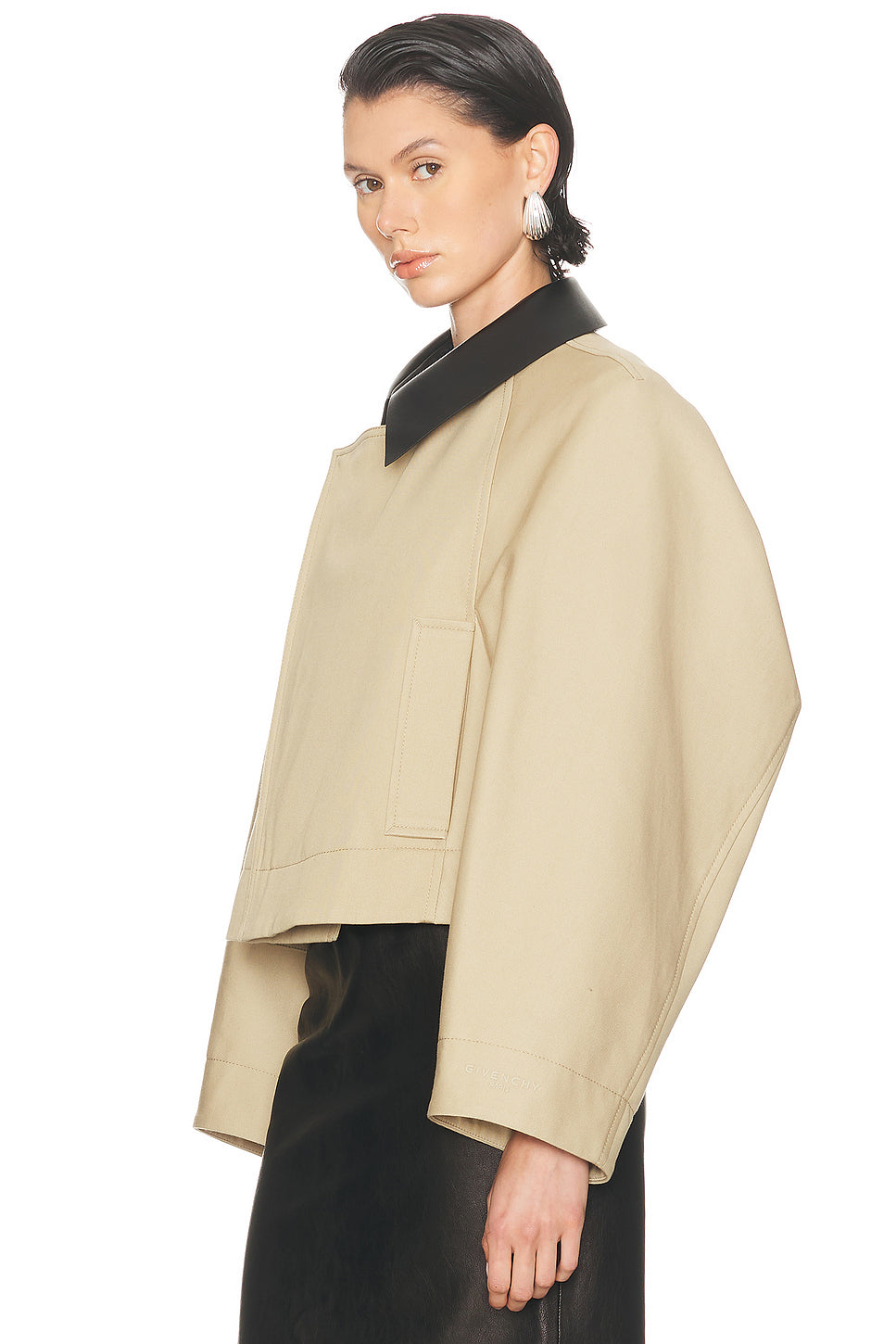 Short Zipped Caban Jacket