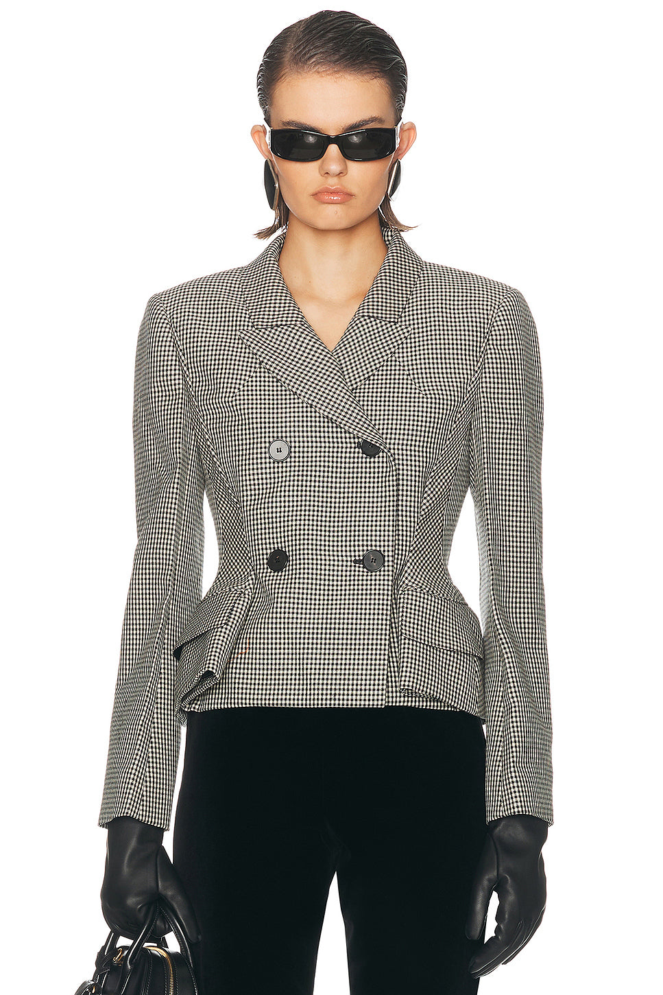 Short Pinched Peplum Jacket
