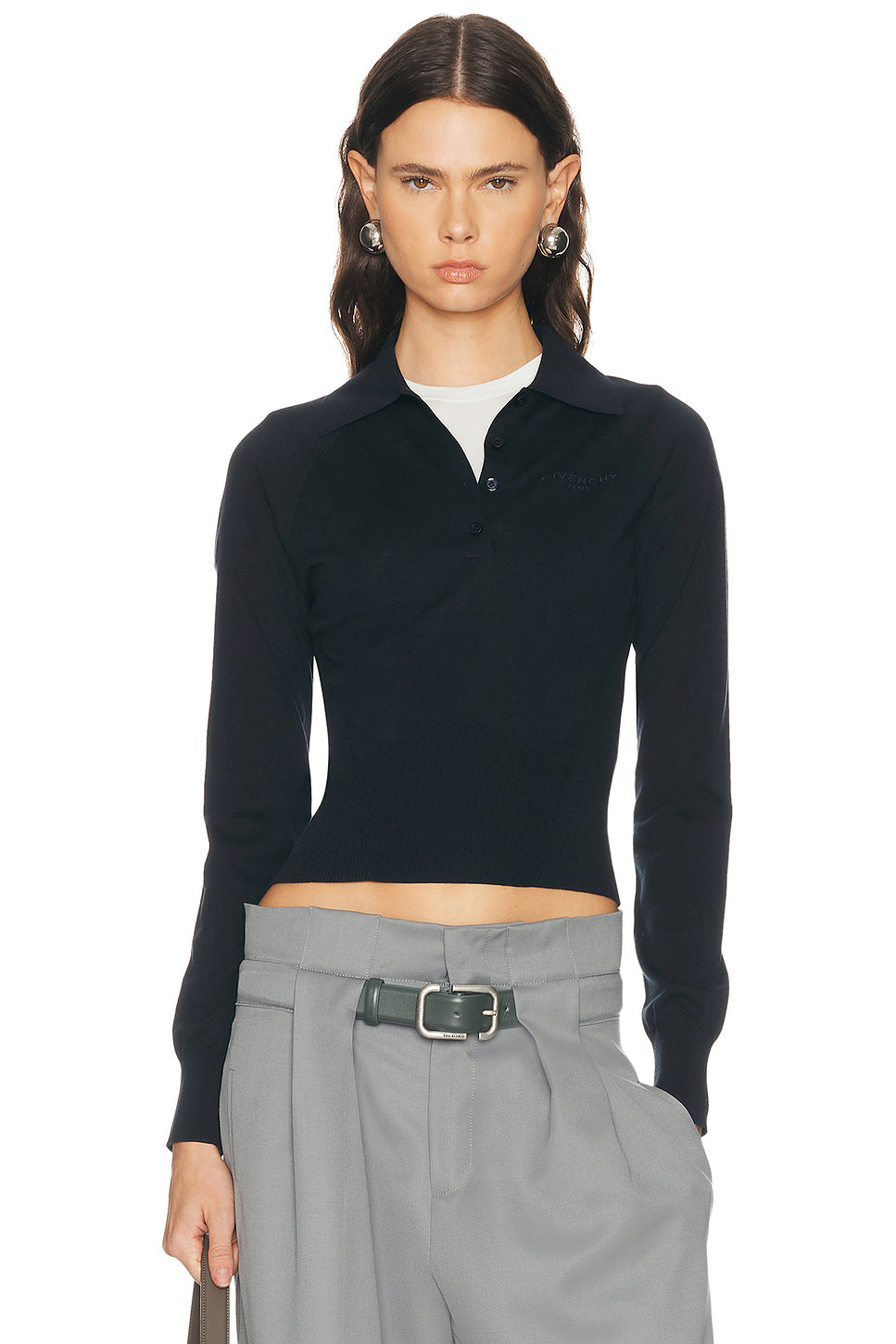 Long Sleeve Polo Top