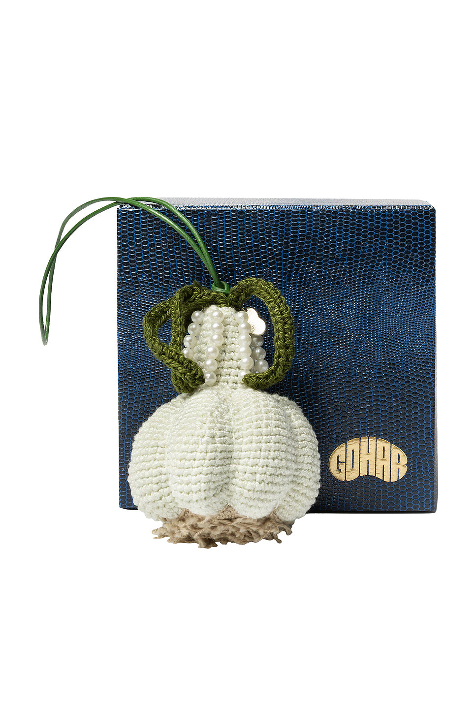 Garlic Crochet Bag Charm