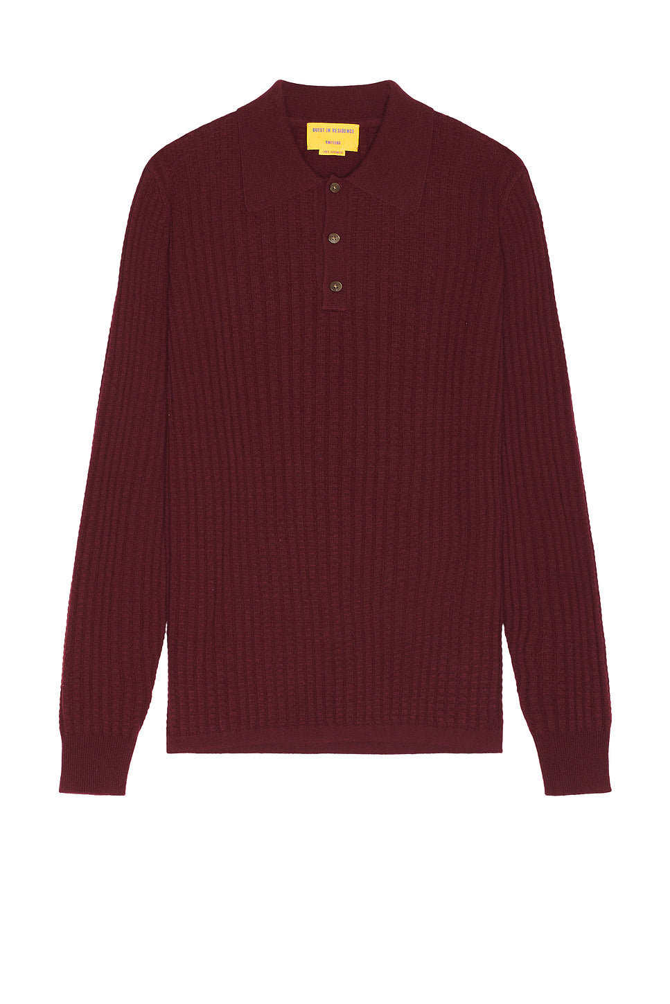 Cashmere Theo Waffle Polo