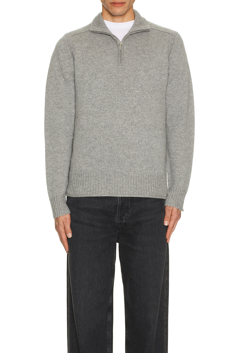 Half Zip Turtleneck Sweater in Cashmere