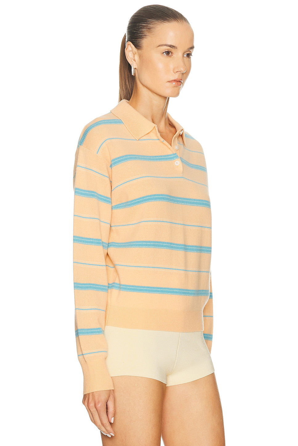 Collegiate Stripe Polo Sweater
