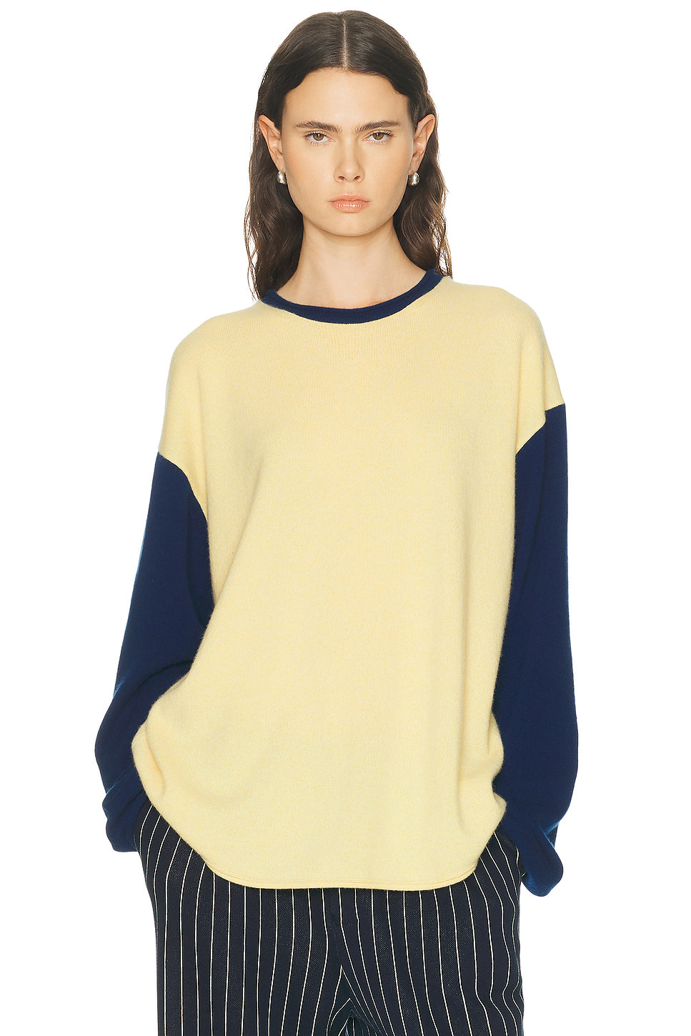 Baseball Oversized Crew Sweater