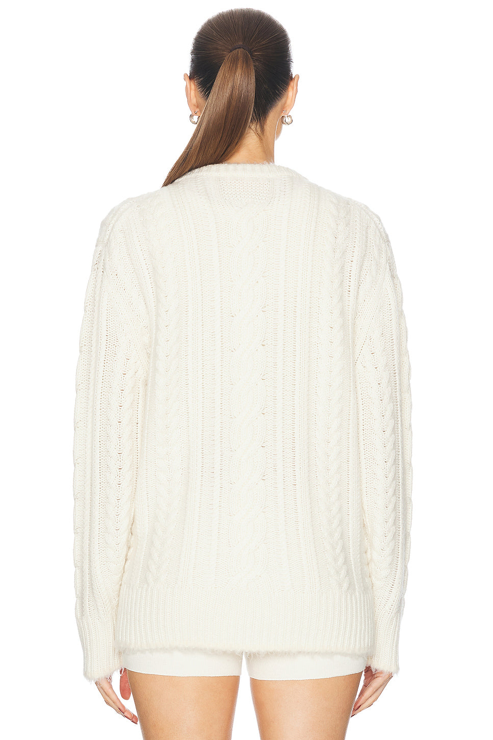 Rossella Cable Cashmere Cardigan