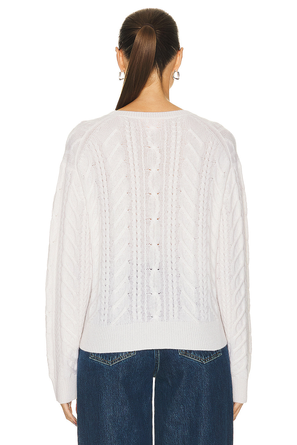 Marled Cable Crew Sweater