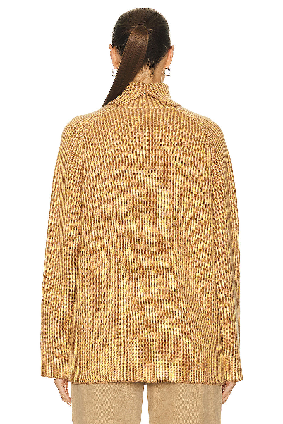 Tri Rib Turtleneck Sweater