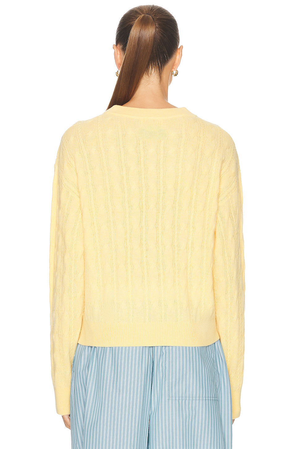 Cable Collegiate Crew Sweater
