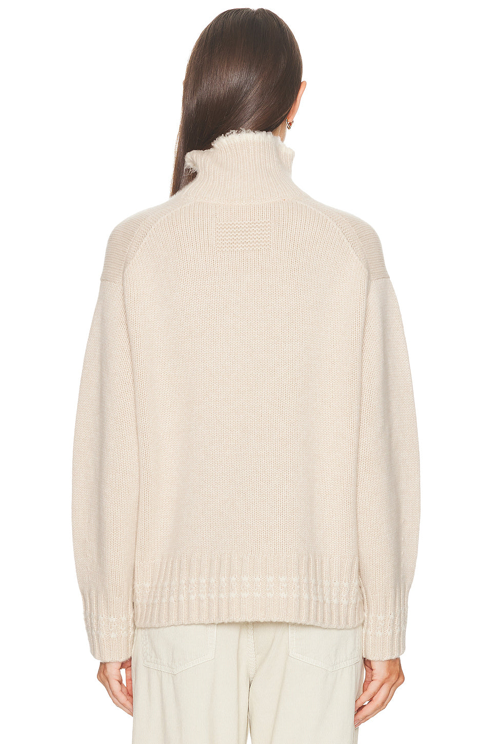Tipped Cozy Turtleneck Sweater