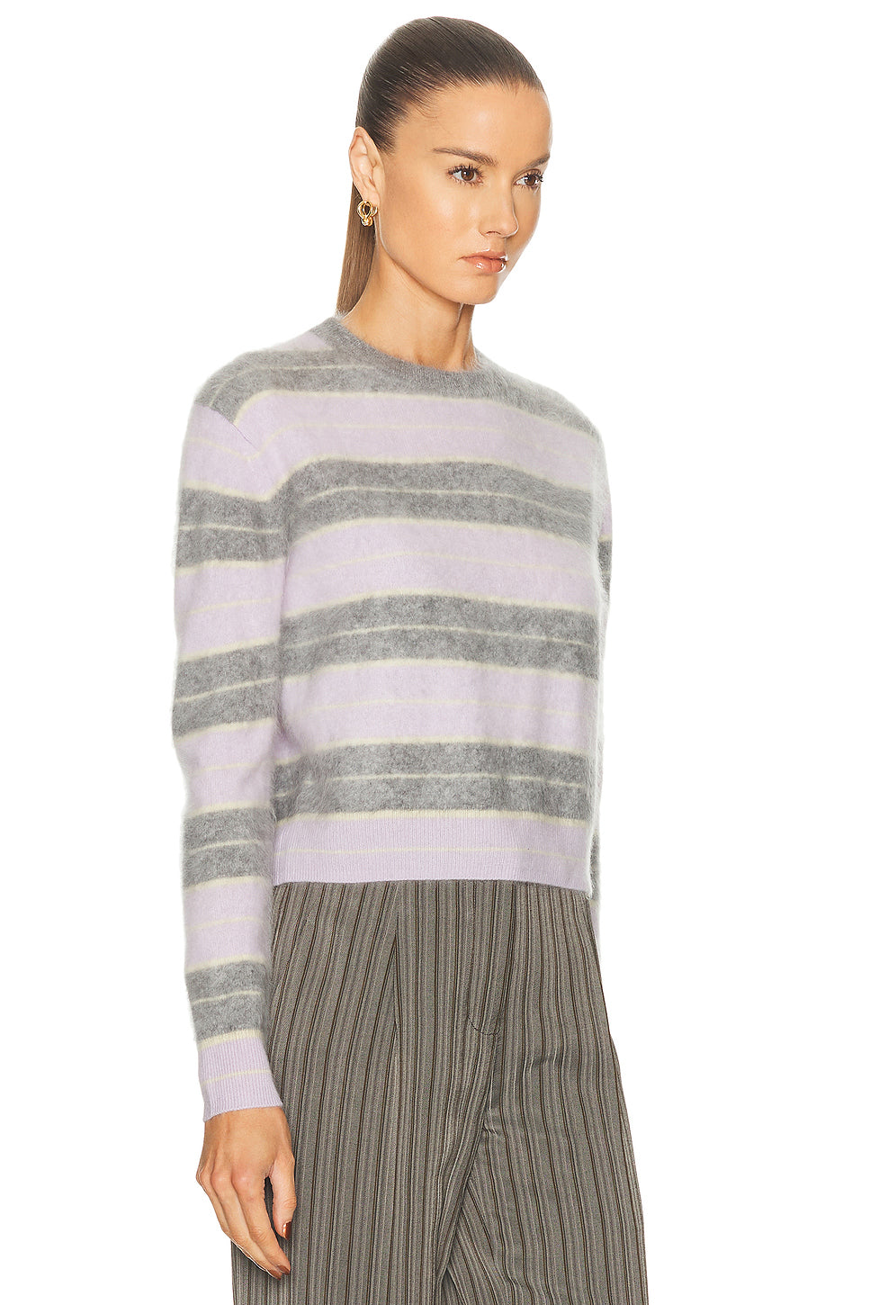 Grizzly Stripe Crewneck Sweater