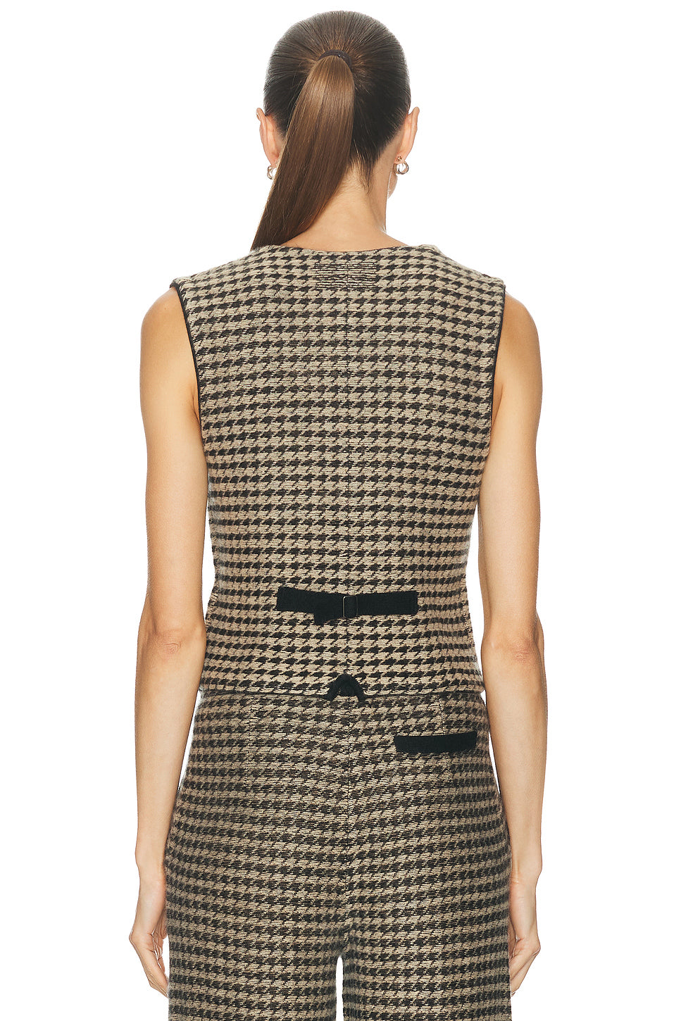 Houndstooth Tailored Vest
