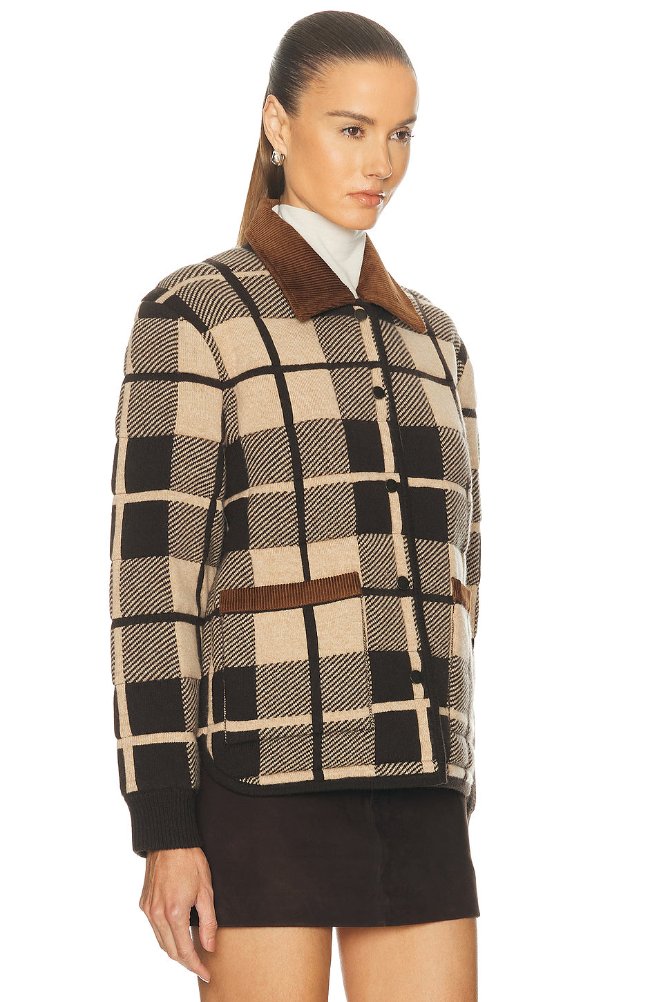 Quilted Plaid Liner Jacket