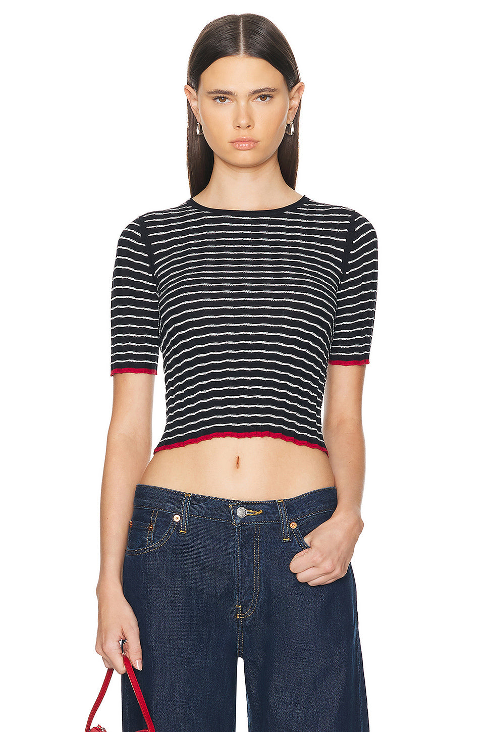 Stripe Rib Tee