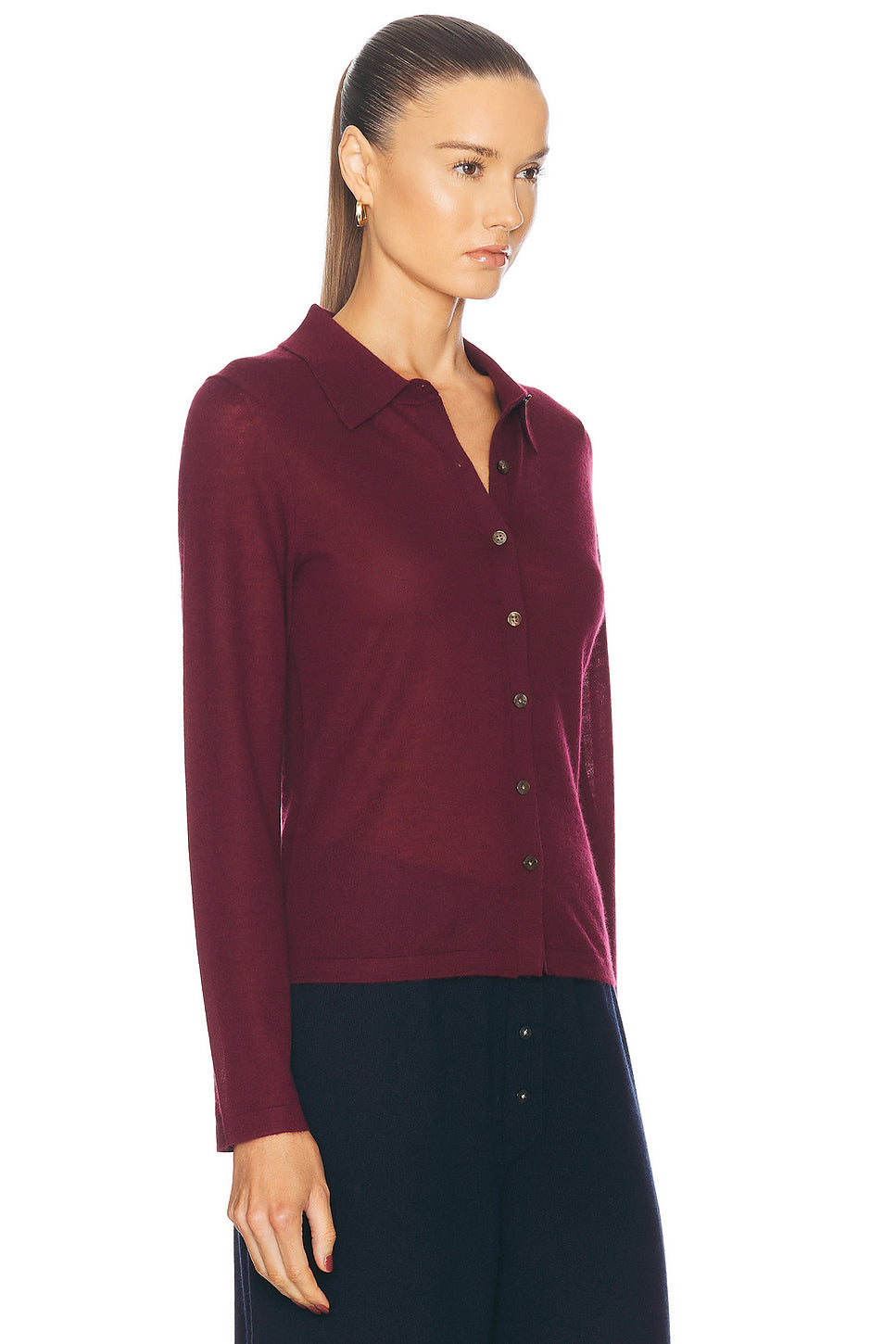 Long Sleeve Cashmere Shirt