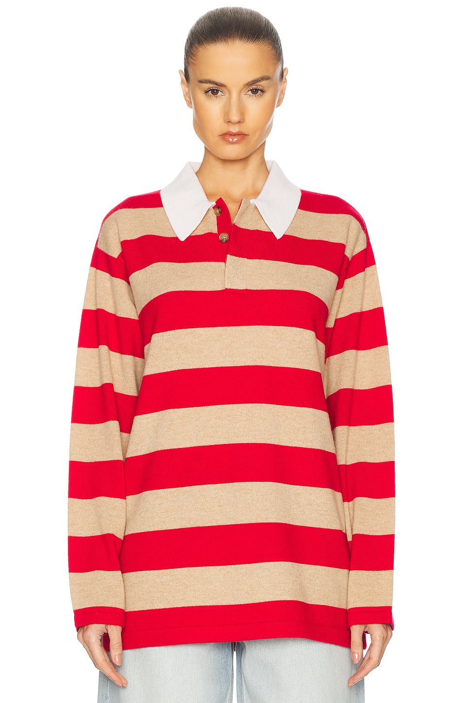 Striped Rugby Cashmere Top