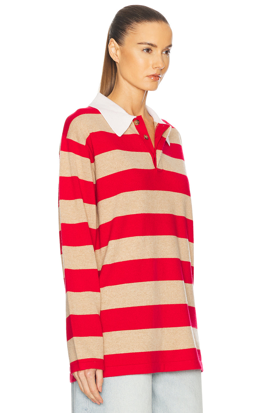 Striped Rugby Cashmere Top