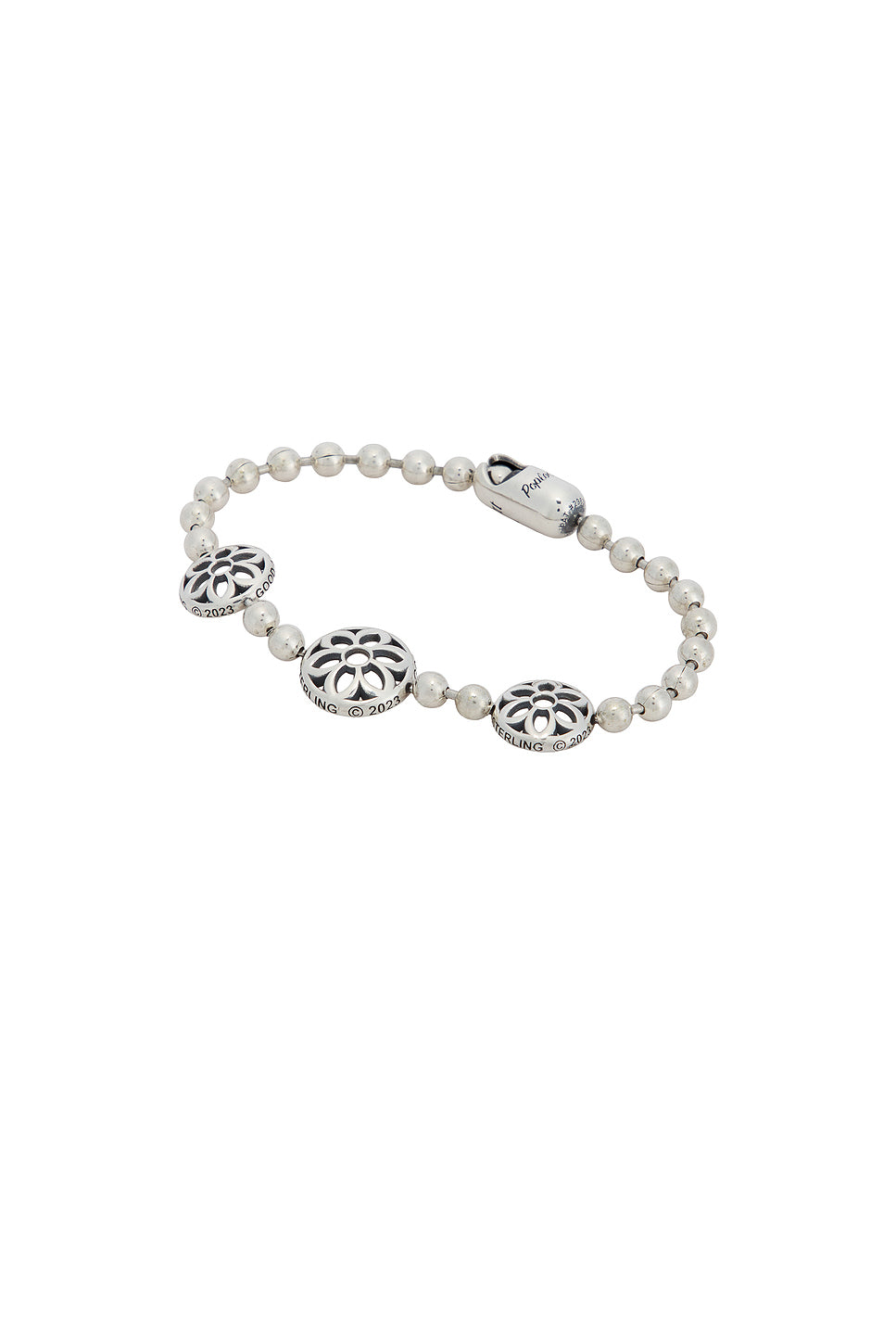 Poplock Rosette Disc Bracelet