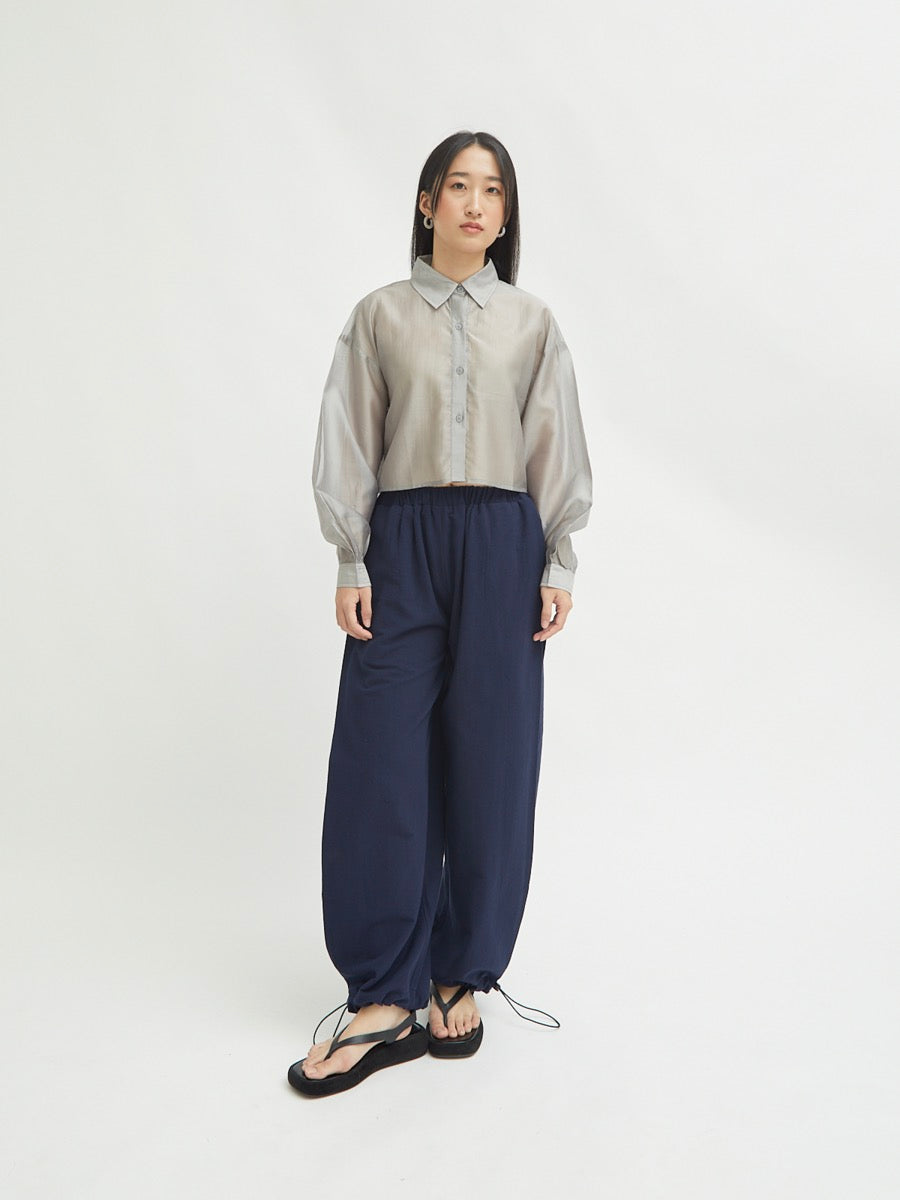 Gista Cropped Sheer Shirt