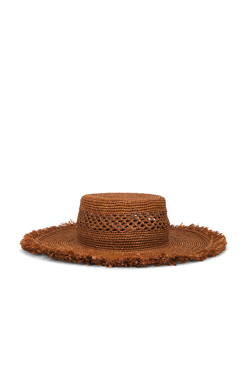 Ivy Raffia Boater Hat