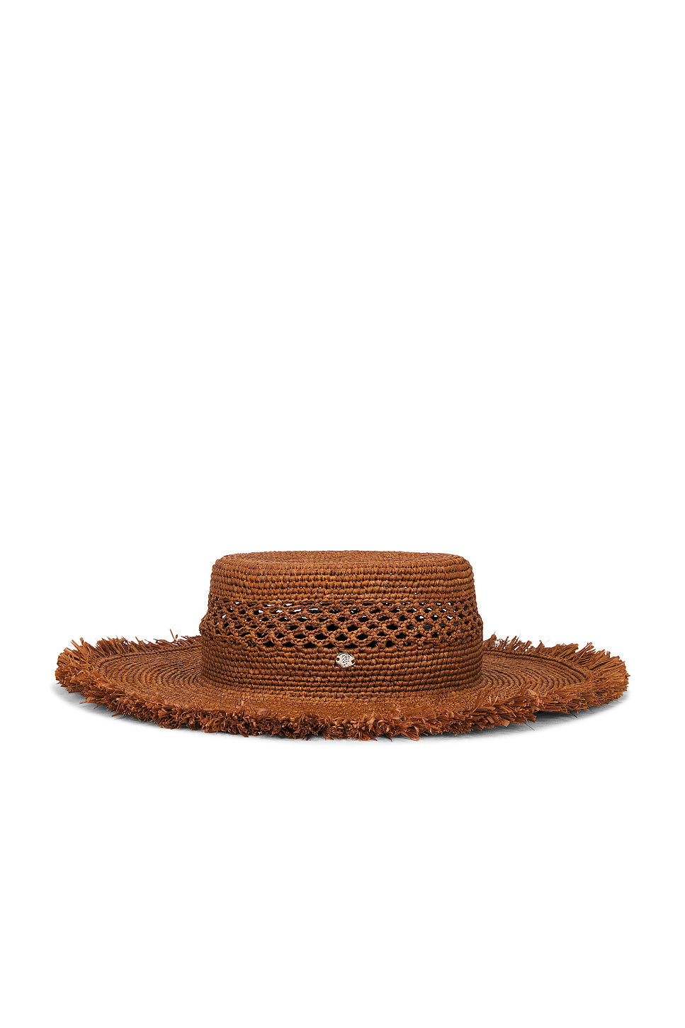 Ivy Raffia Boater Hat