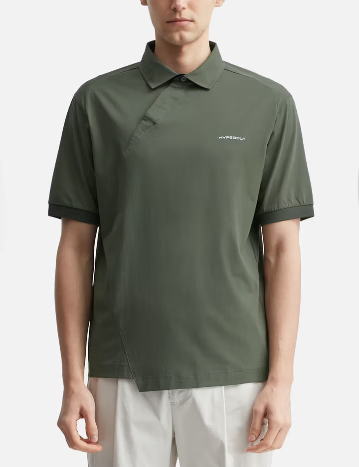 HYPEGOLF X POST ARCHIVE FACTION (PAF) Diagonal Polo T-Shirt