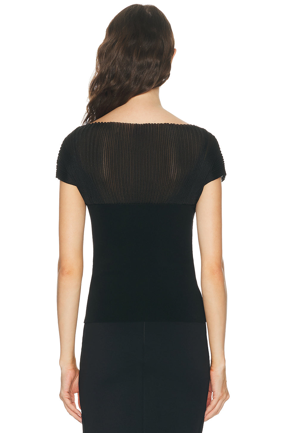 Contrast Knit Top