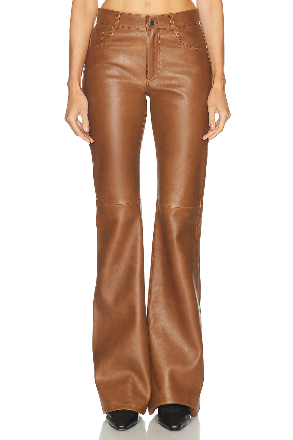 Flora Silky Leather Pant