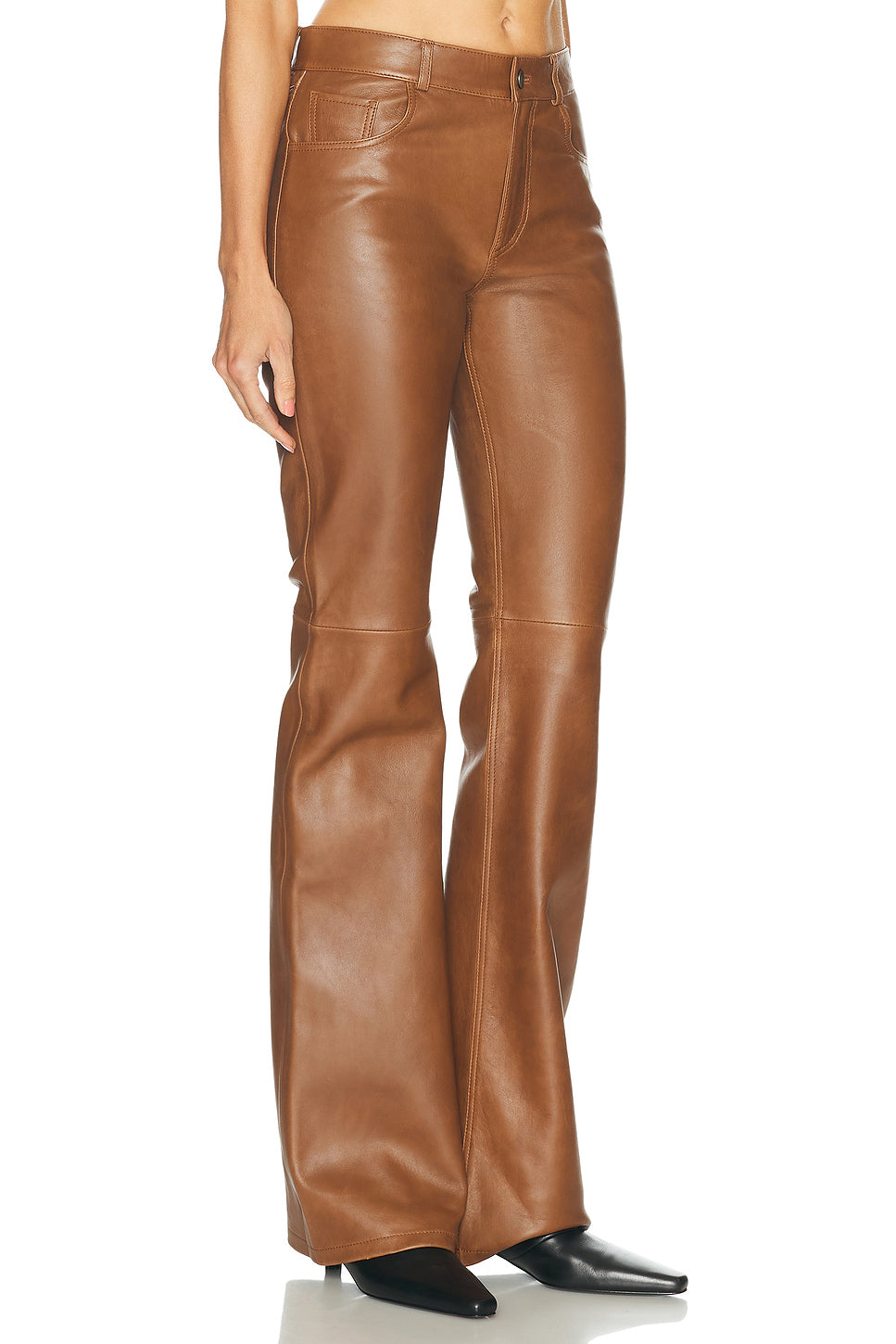 Flora Silky Leather Pant