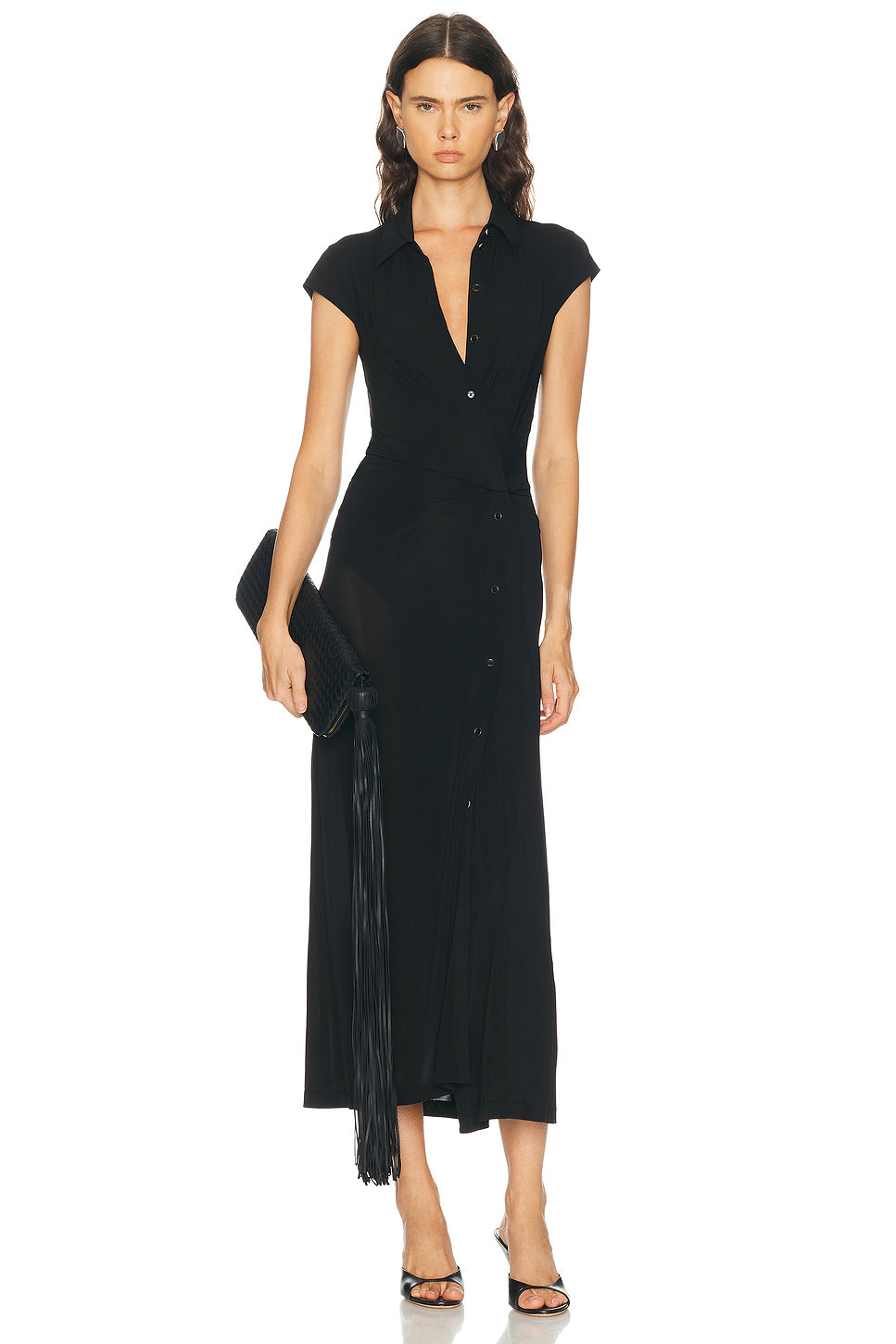 Short Sleeve Twist Dress