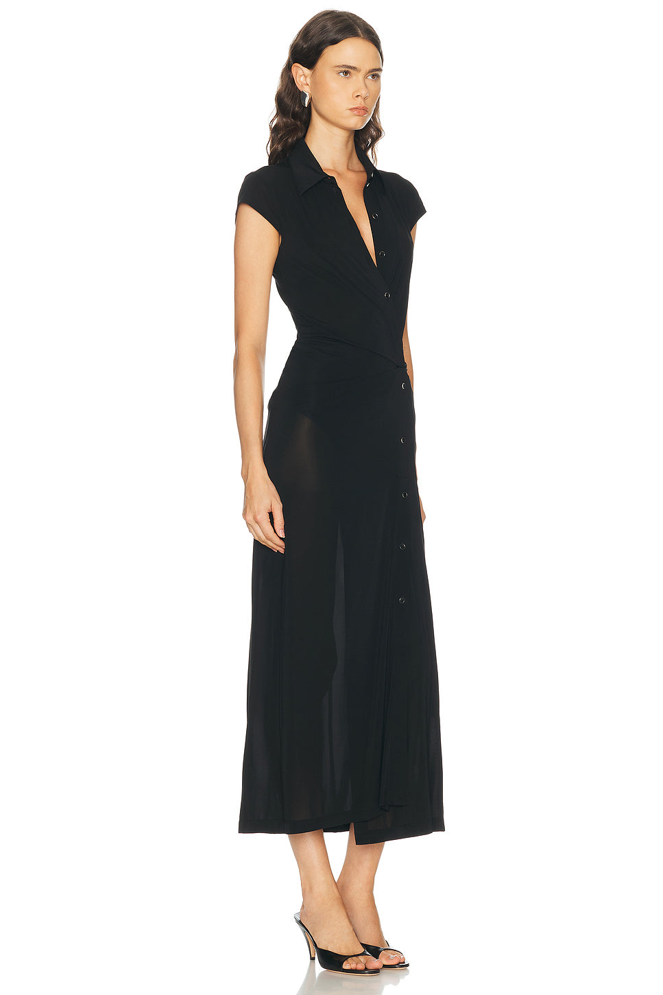 Short Sleeve Twist Dress