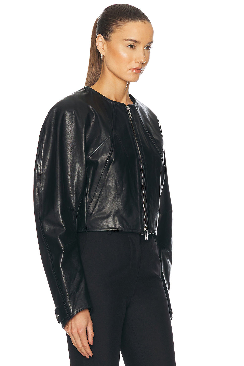 Articulated Leather Jacket