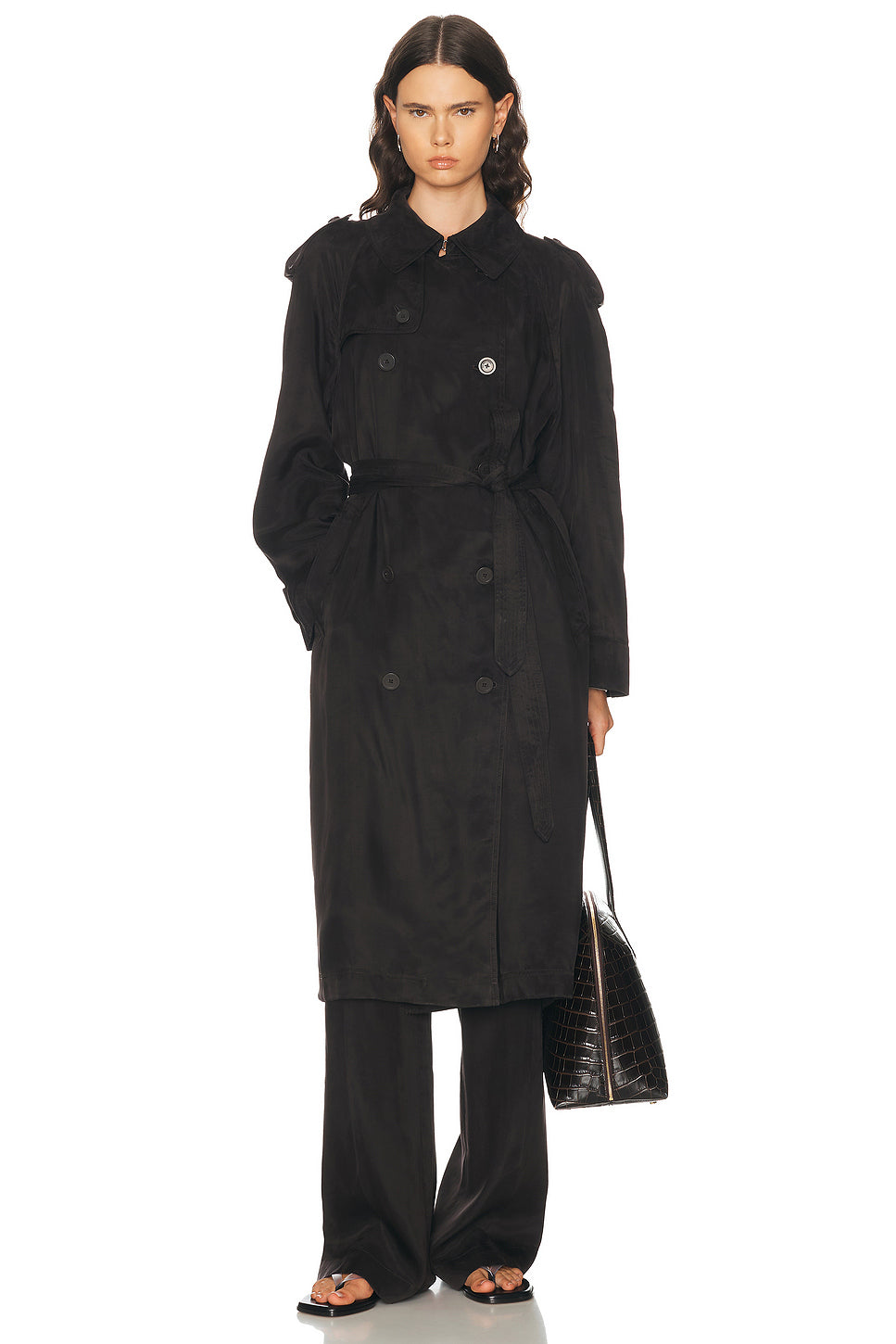 Fluid Trench Coat