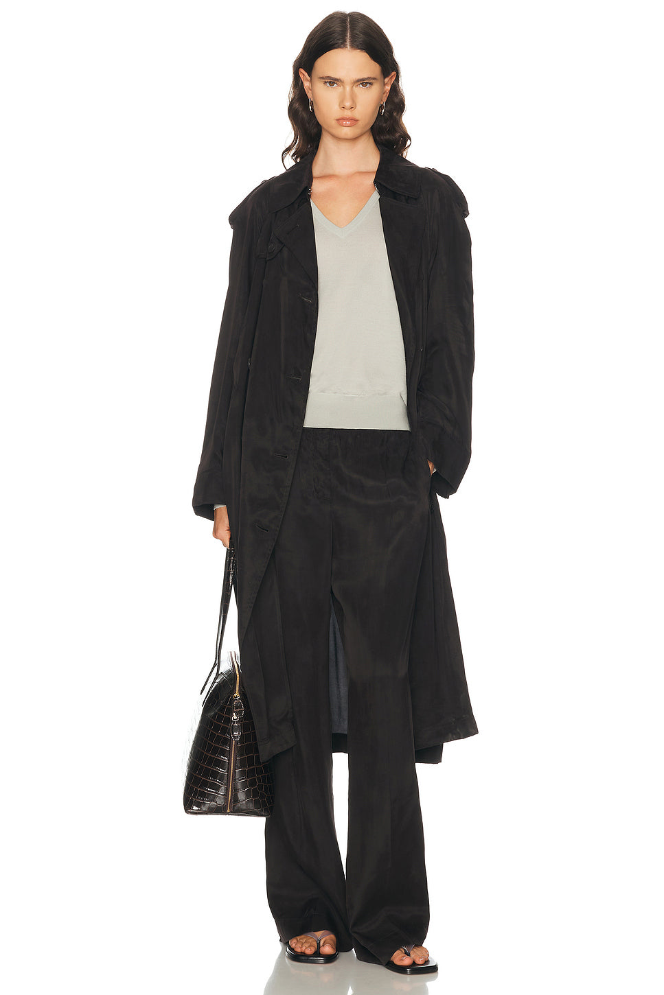 Fluid Trench Coat