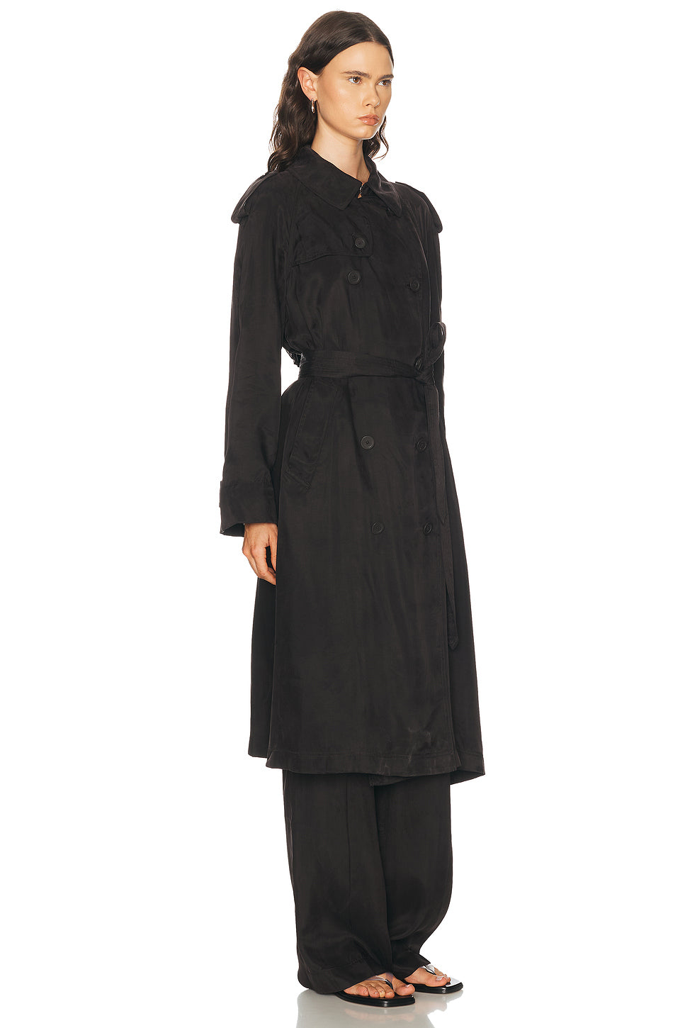 Fluid Trench Coat