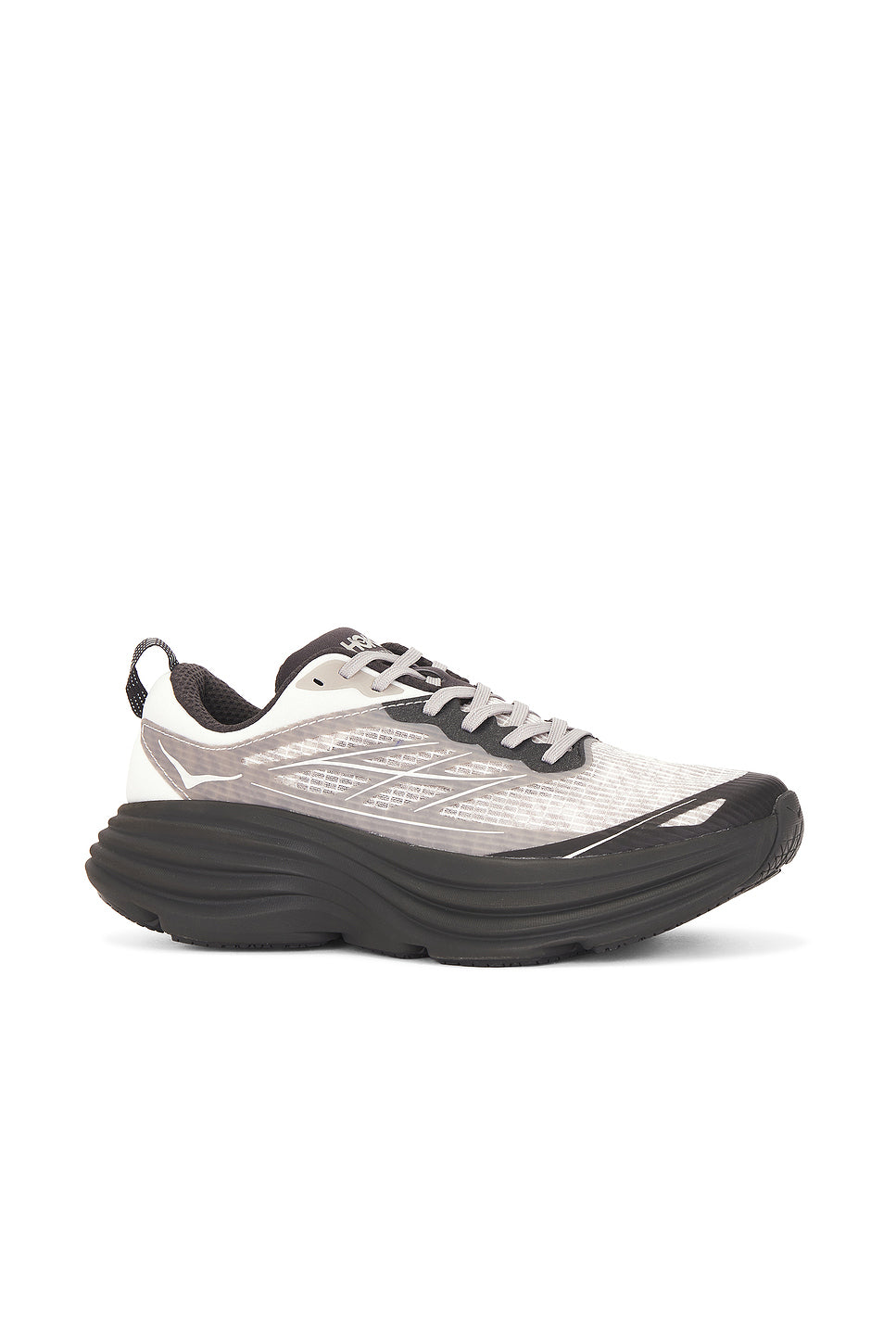 U Bondi 8 Caged Sneaker in Grey & Metallic Silver