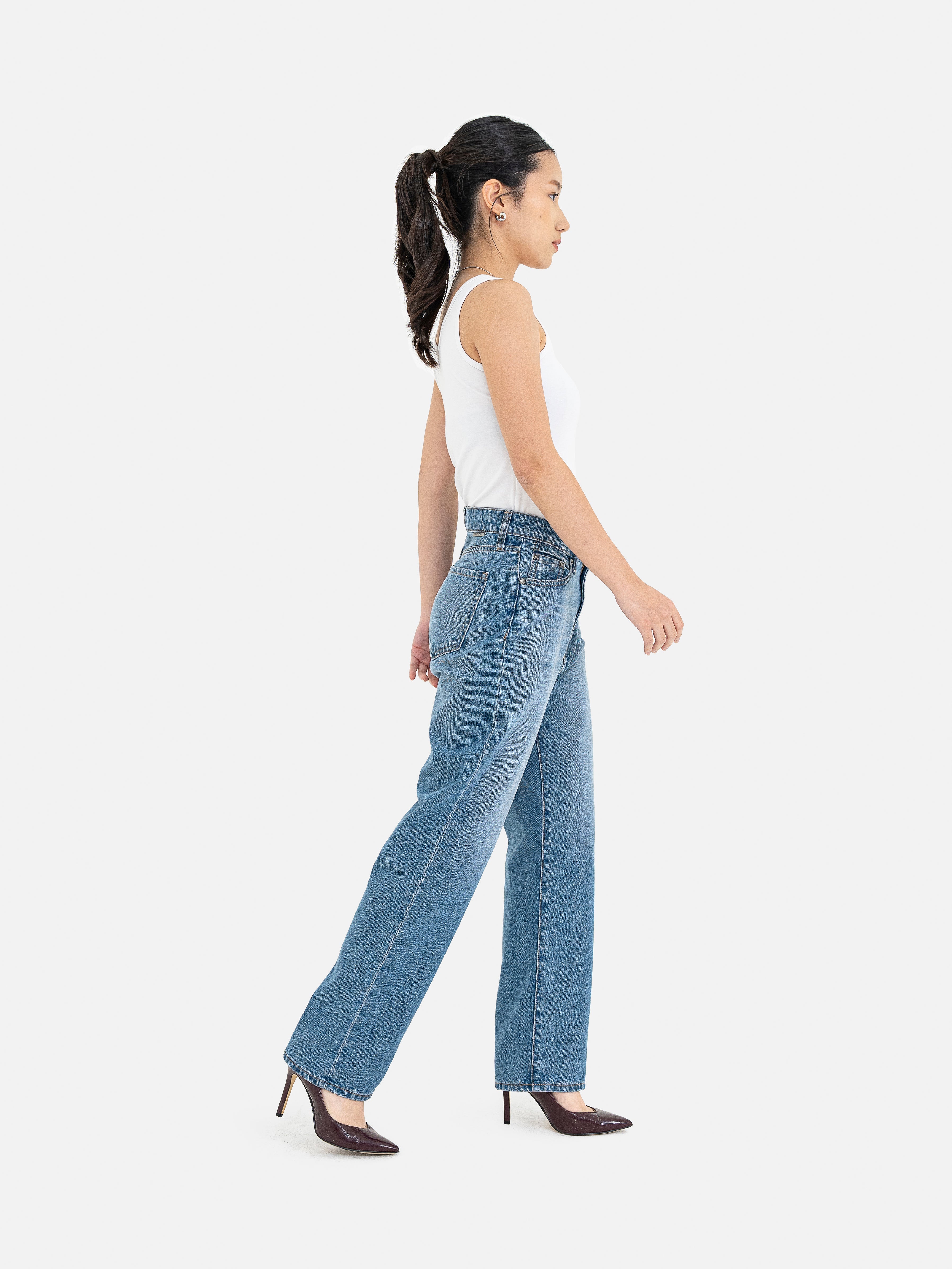 Hakusan Straight Denim Pants