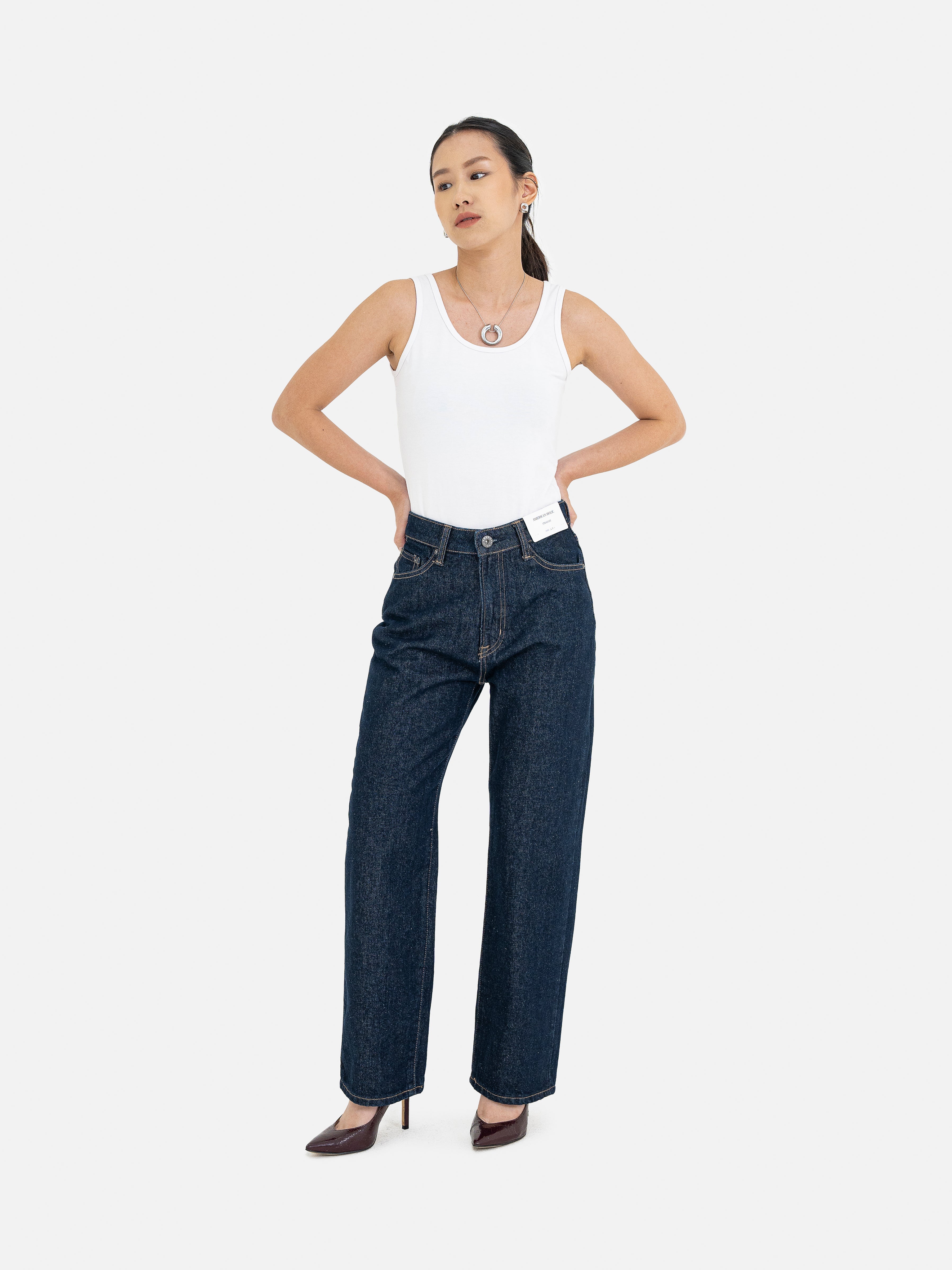 Hakusan Straight Denim Pants
