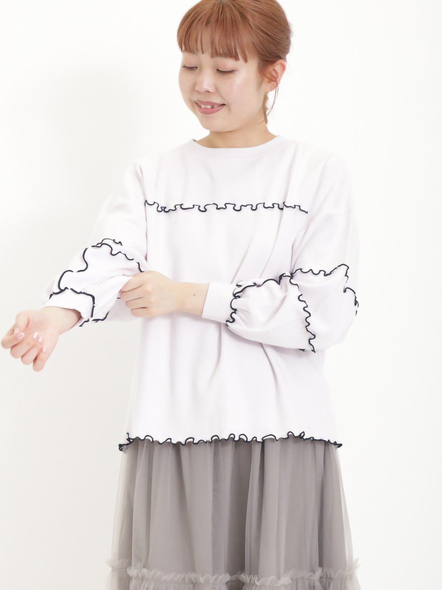 Harumei Cotton Smooth Color Scheme Mellow Sweatshirt