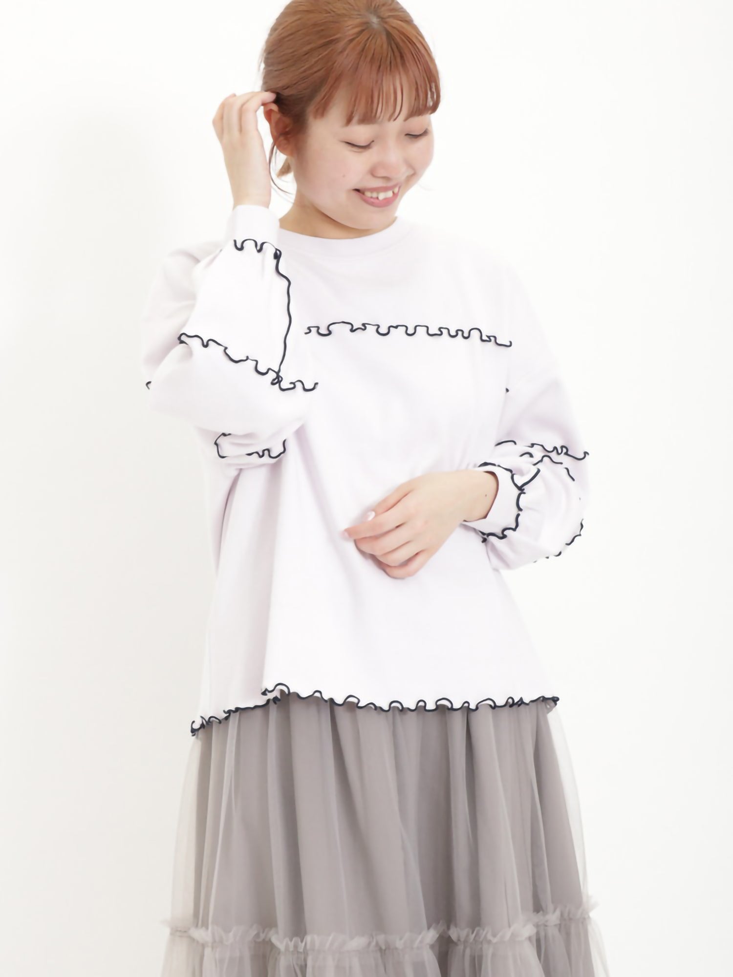 Harumei Cotton Smooth Color Scheme Mellow Sweatshirt