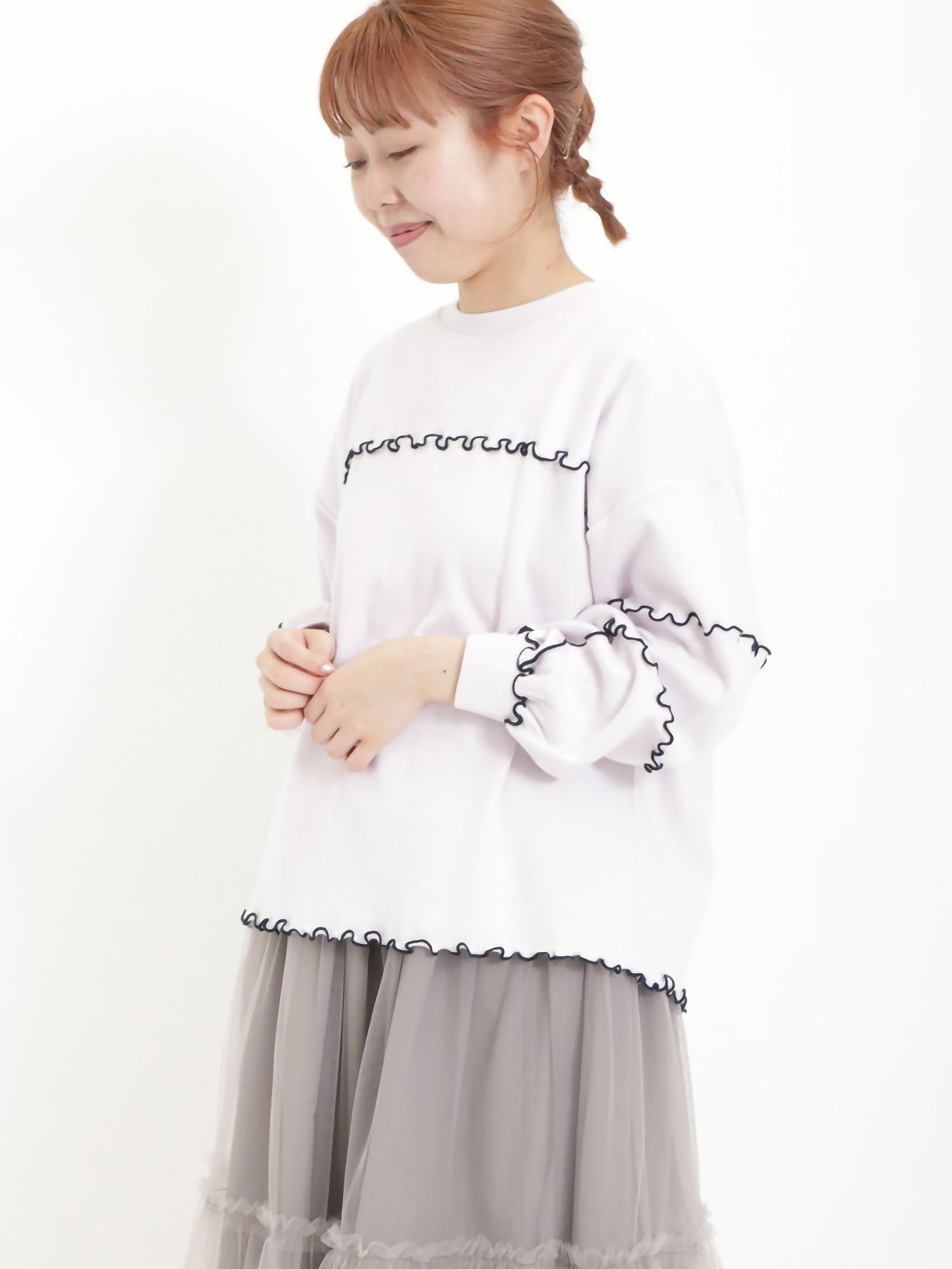 Harumei Cotton Smooth Color Scheme Mellow Sweatshirt