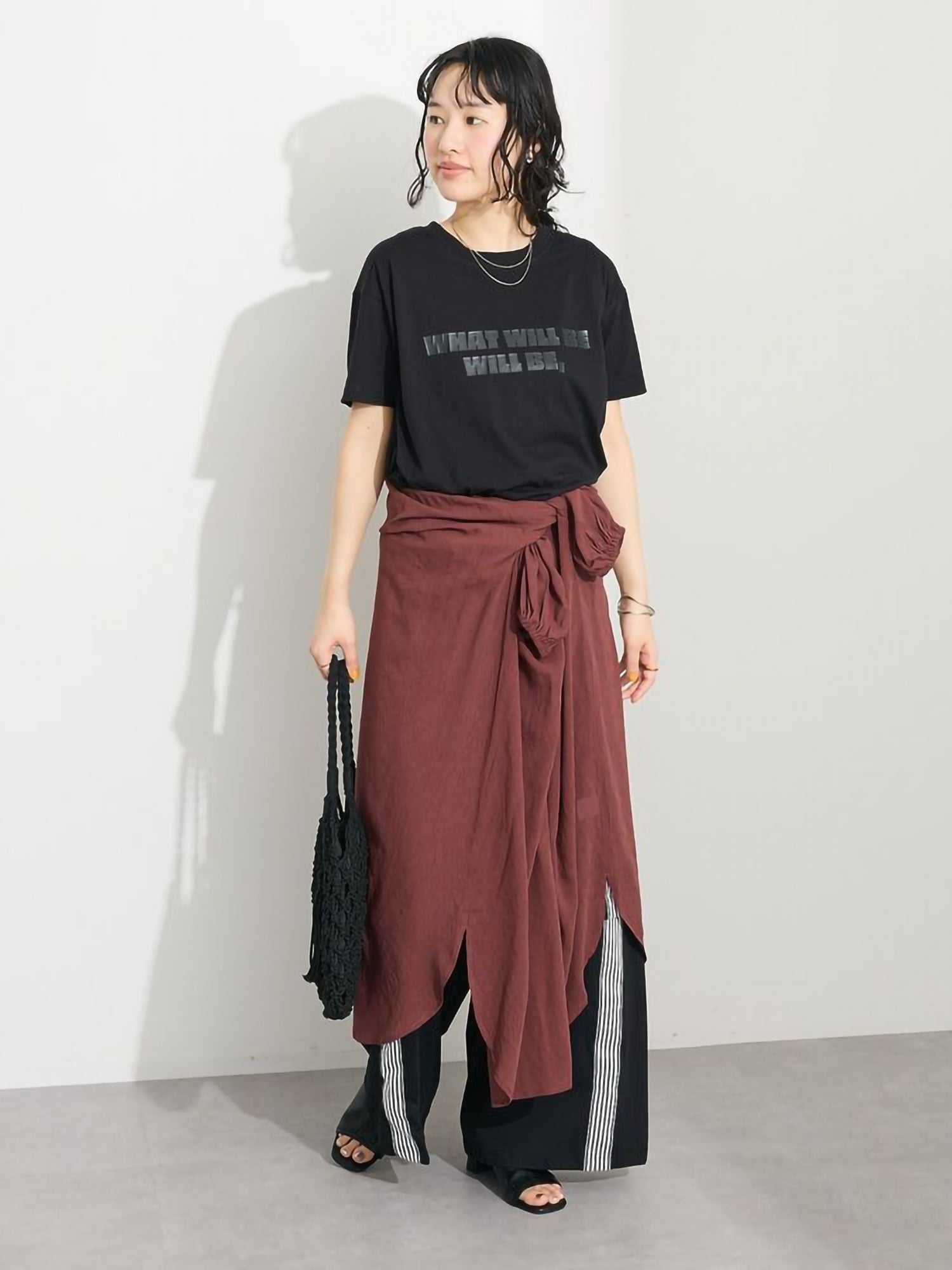 Harune Vintage Voile Sleeve Shirred Dress